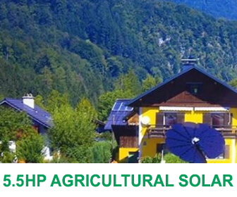 5.5 horse power solar agricultural solution