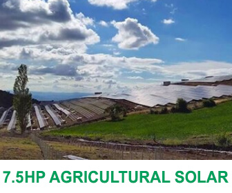 7.5 horse power solar agricultural solution
